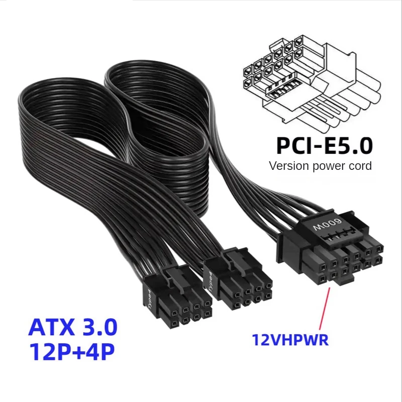 12VHPWR ATX3.0 PCI-E 5.0 Power - Dual 8Pin To 16Pin 12Vhpwr Cable review and price