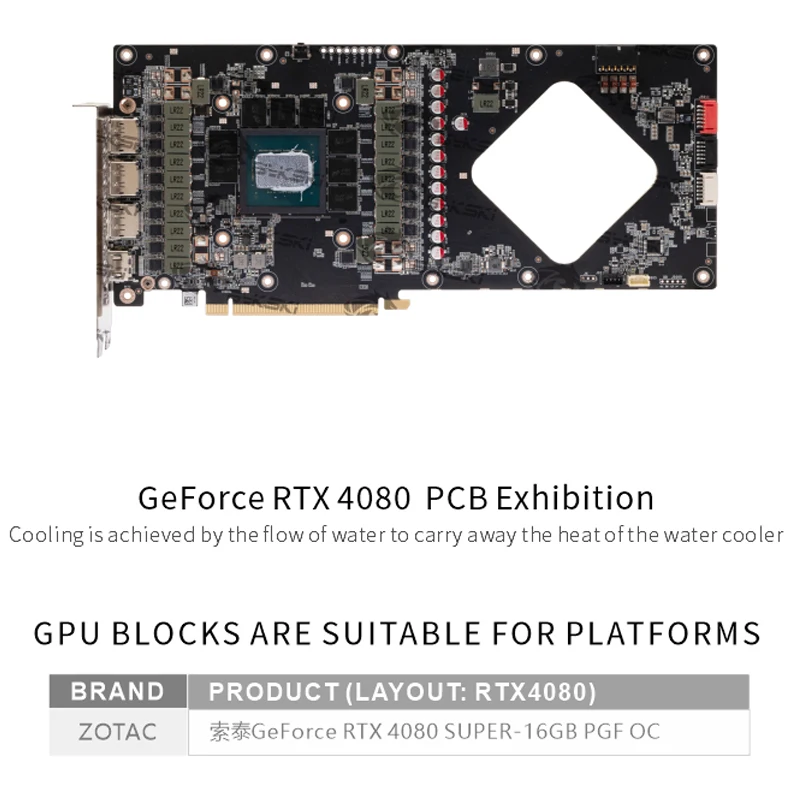 Bykski GPU Block for Zotac GeF - Rtx 4080 Super 16Gb review and price