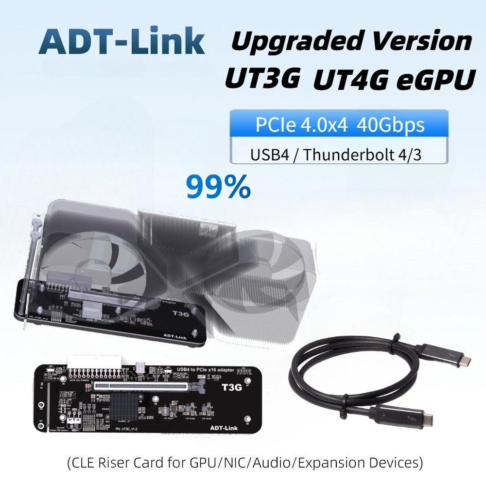 Upgraded UT4G UT3G EGPU Thunde - Gpu External Dock Egpu Thunderbolt 4 review and price