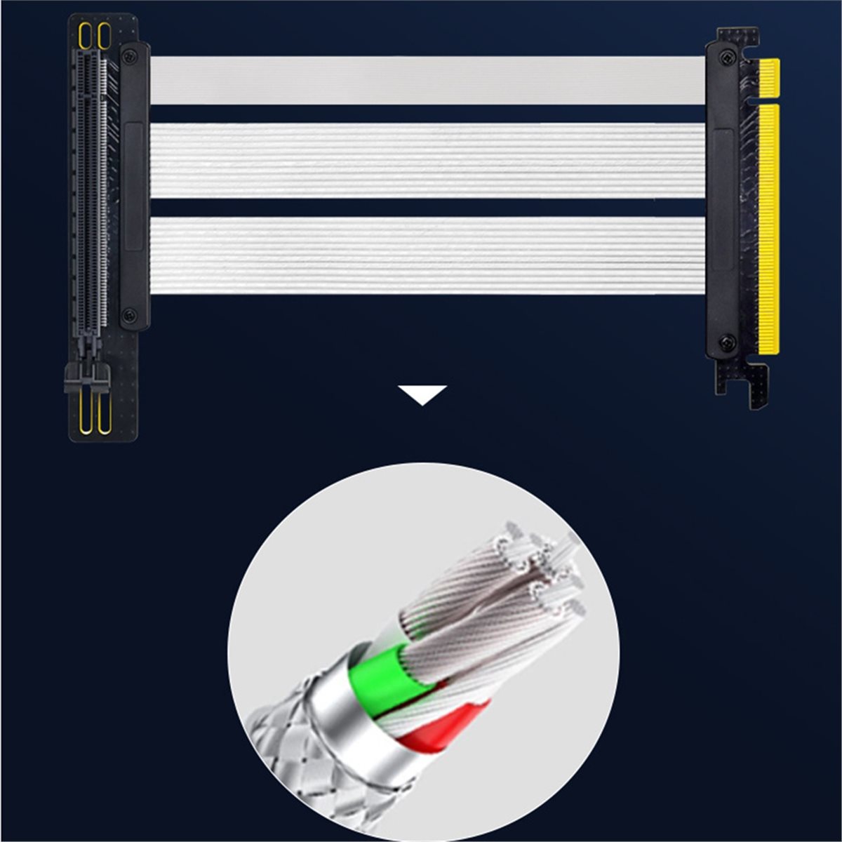 HDL PCIe 5.0 X16 Riser Cable f - Pcie 5.0 Gpu Riser Cable review and price