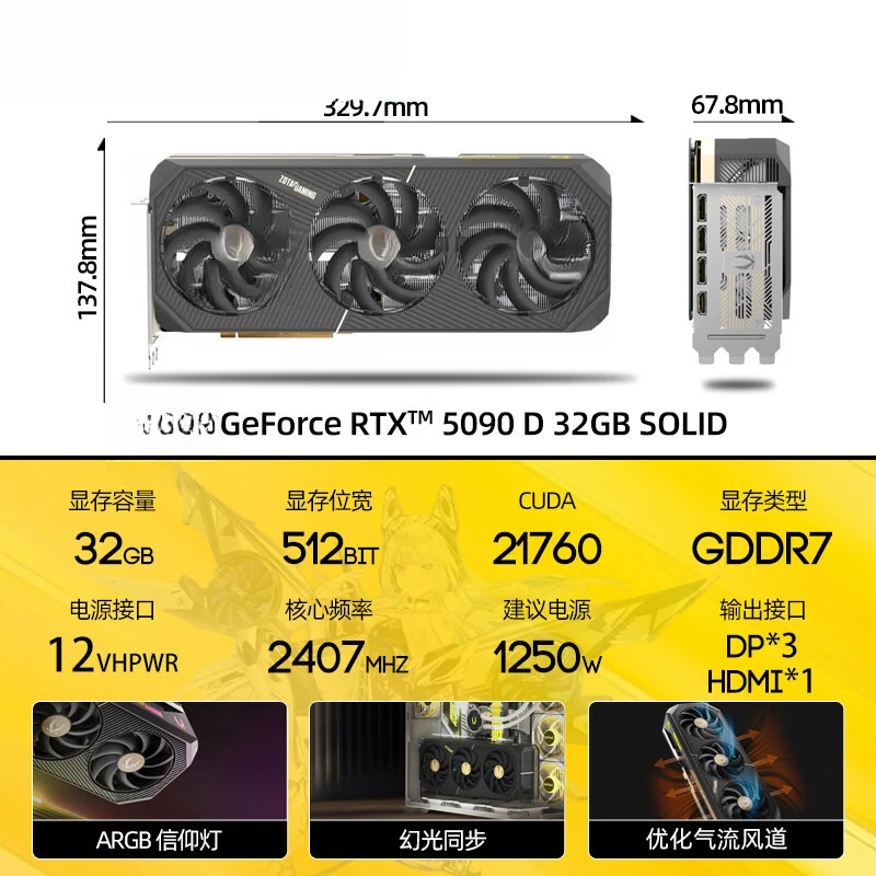 GeForce RTX 5090 D 32GB SOLID  - Rtx 5090 32Gb review and price