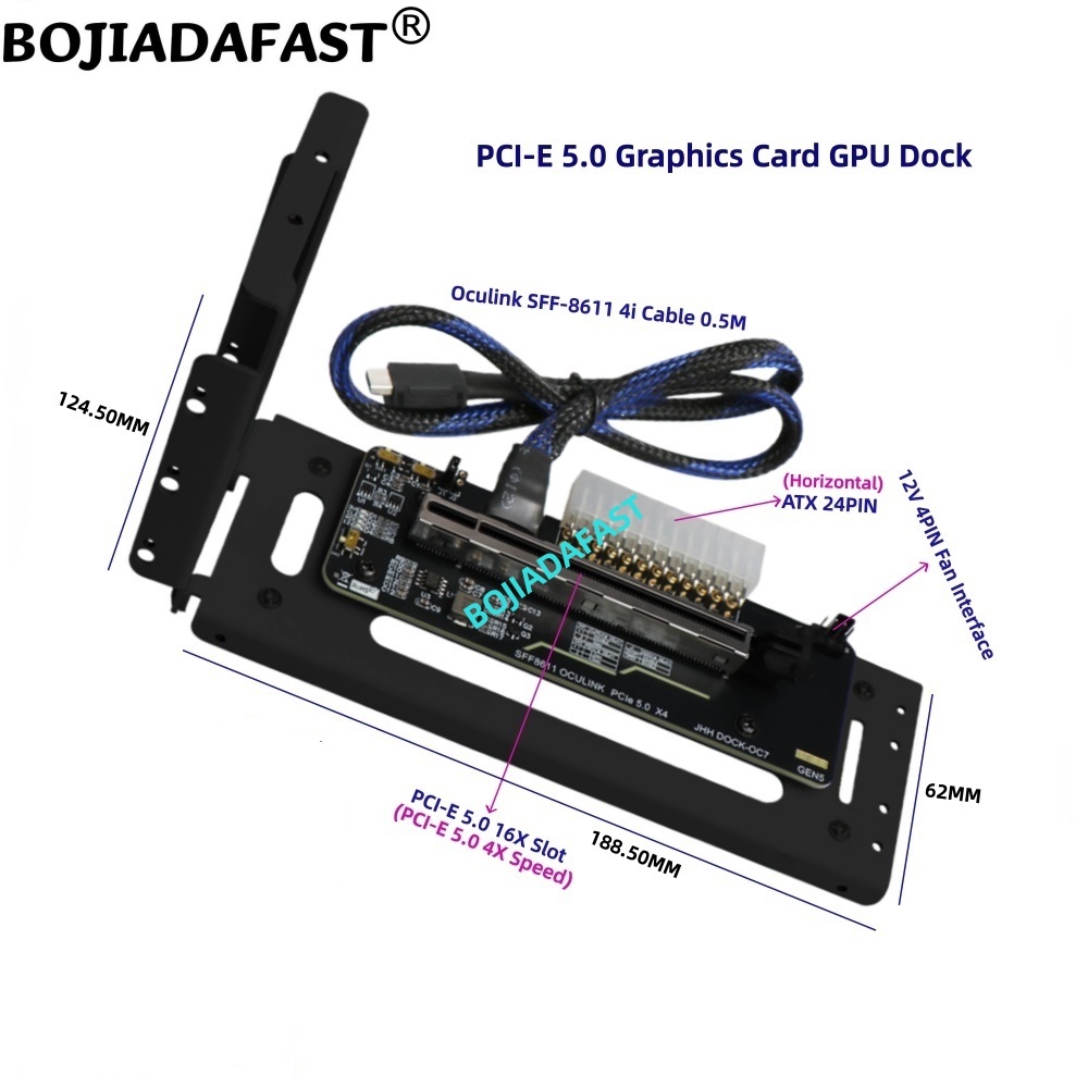 PCI-E 5.0 16X GEN5 Adapter Car - Pcie 5.0 Gpu Riser Cable review and price