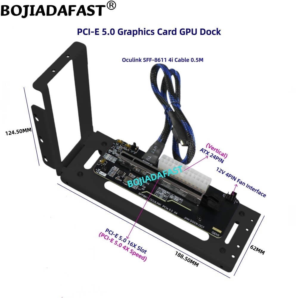 PCI-E 5.0 16X GEN5 Adapter Car - Pcie 5.0 Gpu Riser Cable review and price