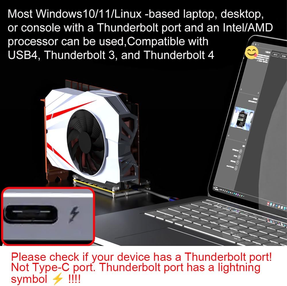 RGEEK 22Gbps eGPU Dock PCIE3.0 - Gpu External Dock Egpu Thunderbolt 4 review and price