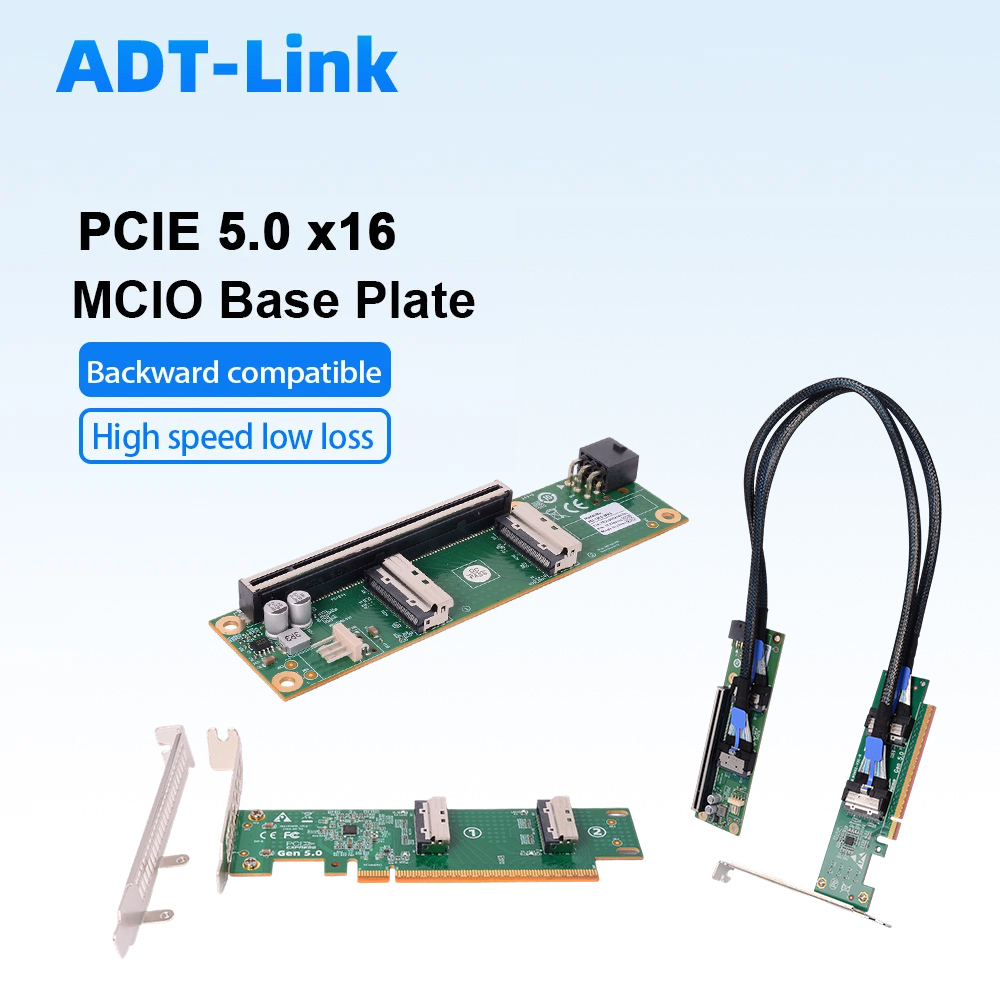 ADT-Link PCIe 5.0 X16 To MCIO  - Pcie 5.0 Gpu Riser Cable review and price