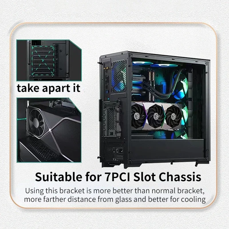 Vertical GPU Mount Bracket PC  - Pcie 5.0 Gpu Riser Cable review and price
