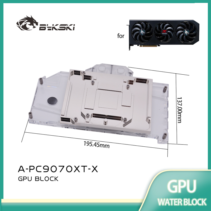 Bykski A-PC9070XT-X GPU Block  - Rx 9070 Xt review and price