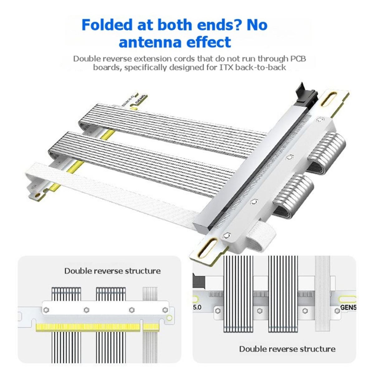 L70A PCIe 5.0 X16 Riser Cable  - Pcie 5.0 Gpu Riser Cable review and price